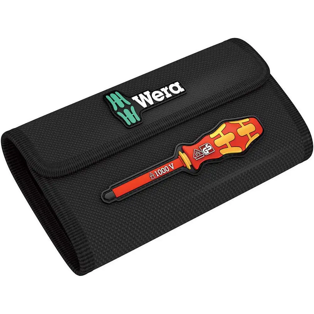WERA 6 Bits VDE Screwdriver Set w/ Wallet - 7 Piece WER003472