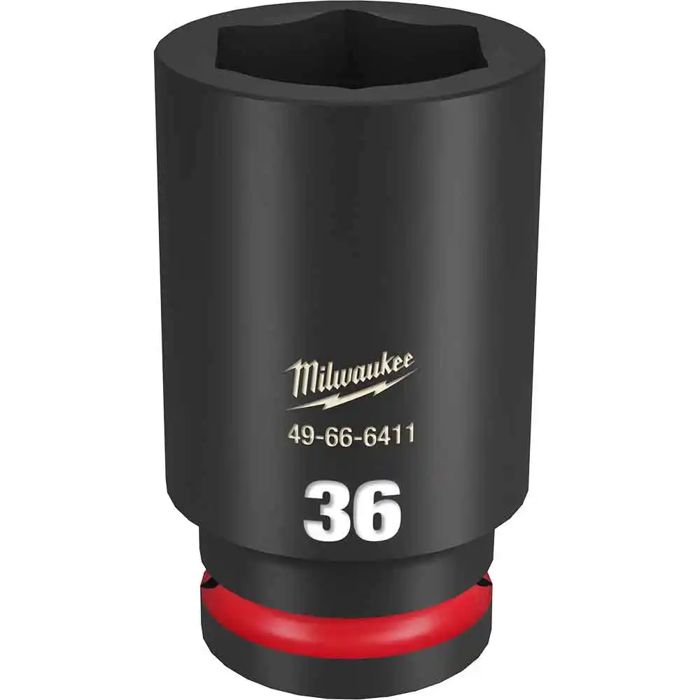 MILWAUKEE SHOCKWAVE 3/4inch Drive 36mm Deep 6 Point Impact Socket 49666411
