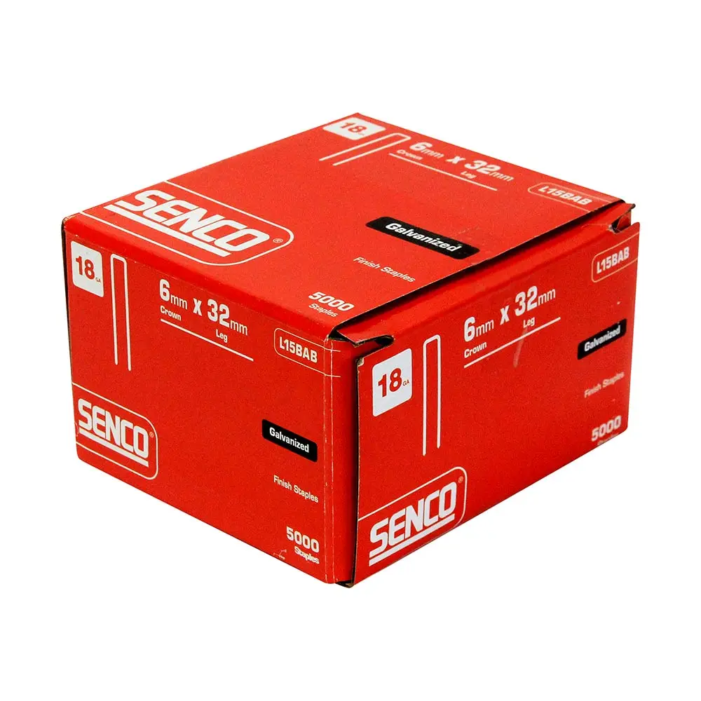 SENCO L Series Staples Electro Galvanised - 32mm Box of 5000 L15BAB