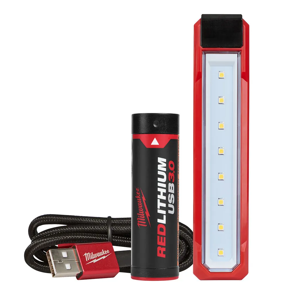 MILWAUKEE REDLITHIUM 3.0Ah USB Rechargeable Pocket Flood Light Kit L4FL301