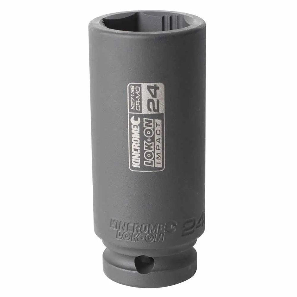 KINCROME LOK-ON 24mm 1/2" Drive Deep Impact Socket K27136
