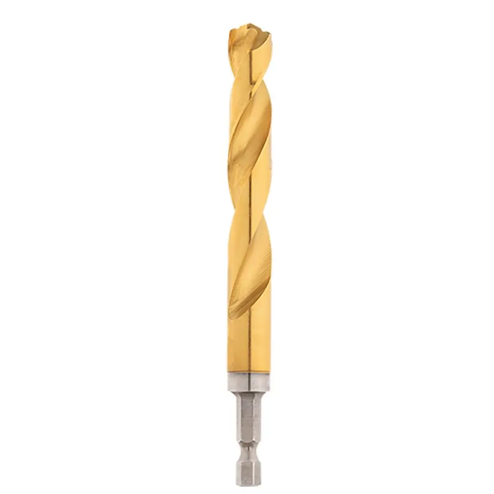 MILWAUKEE 13.0 x 130mm 1/4-Hex Quick-Change HSS-TiN Jobber Drill Bit - RED-HELIX 48894829