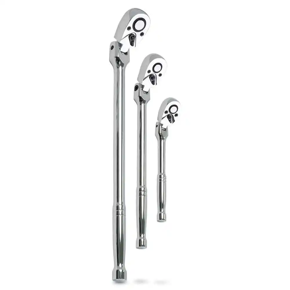 TTI 90T 1/4" 3/8" 1/2" Ratchet Handle Set - 3 Piece TTI3PFHRS