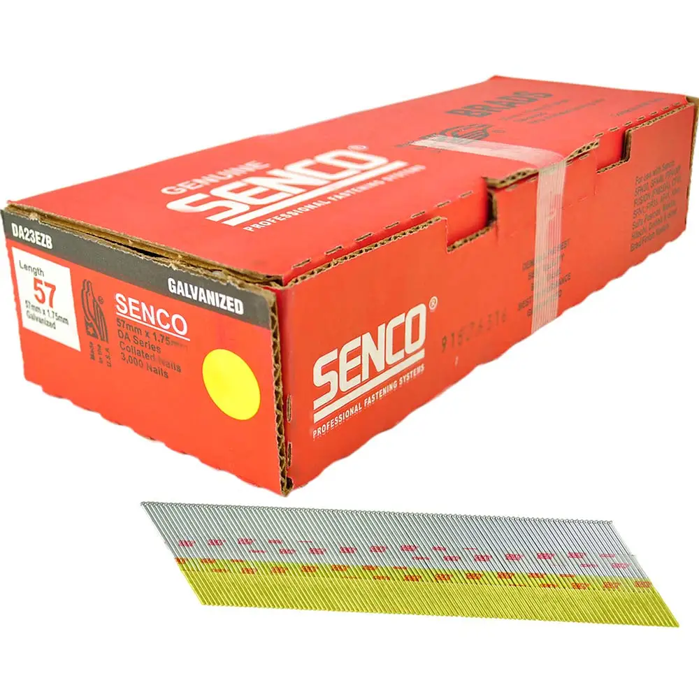 SENCO DA Series Electro Galvanised Brad Nail - 57mm Box of 3000 DA23EZB