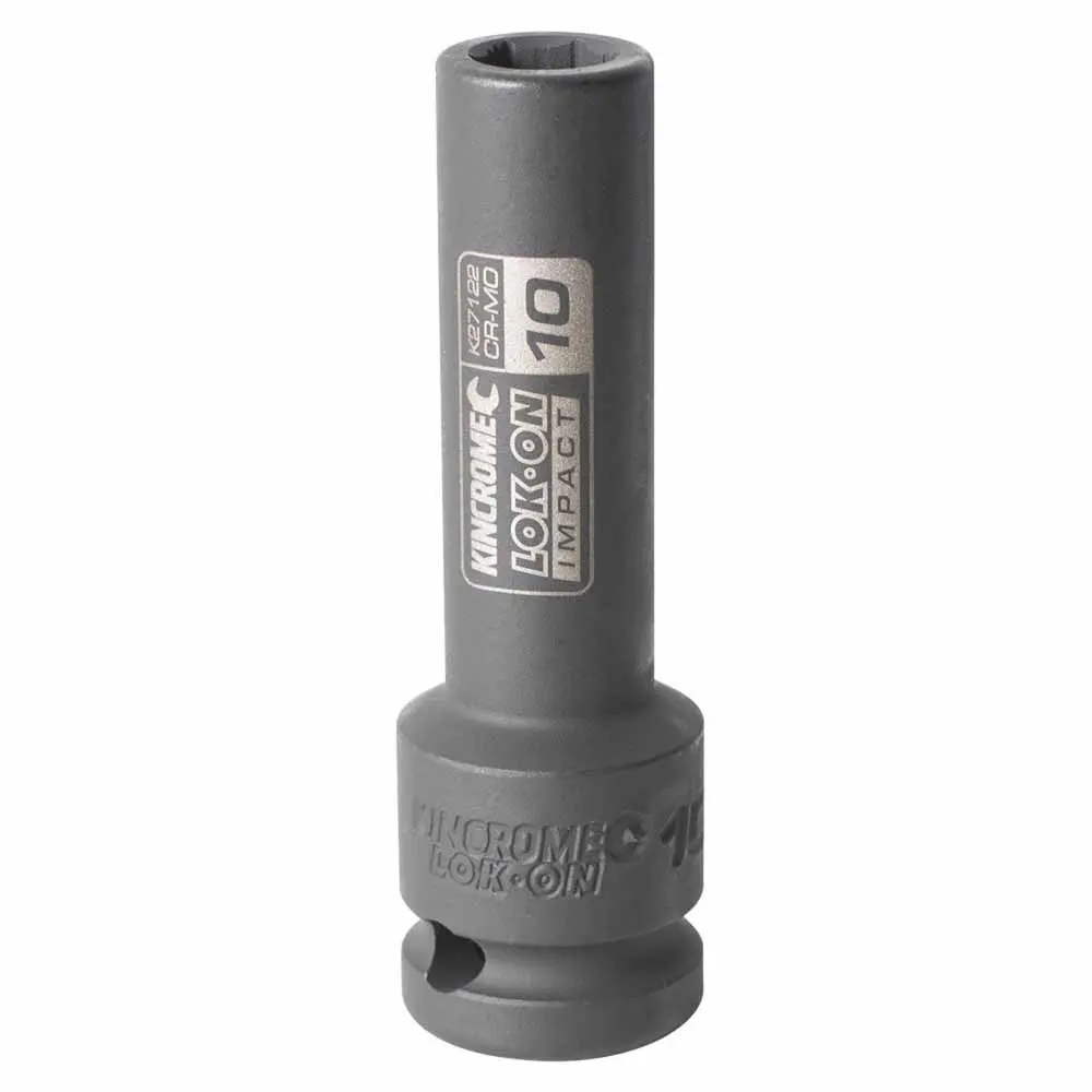 KINCROME LOK-ON 10mm 1/2" Drive Deep Impact Socket K27122