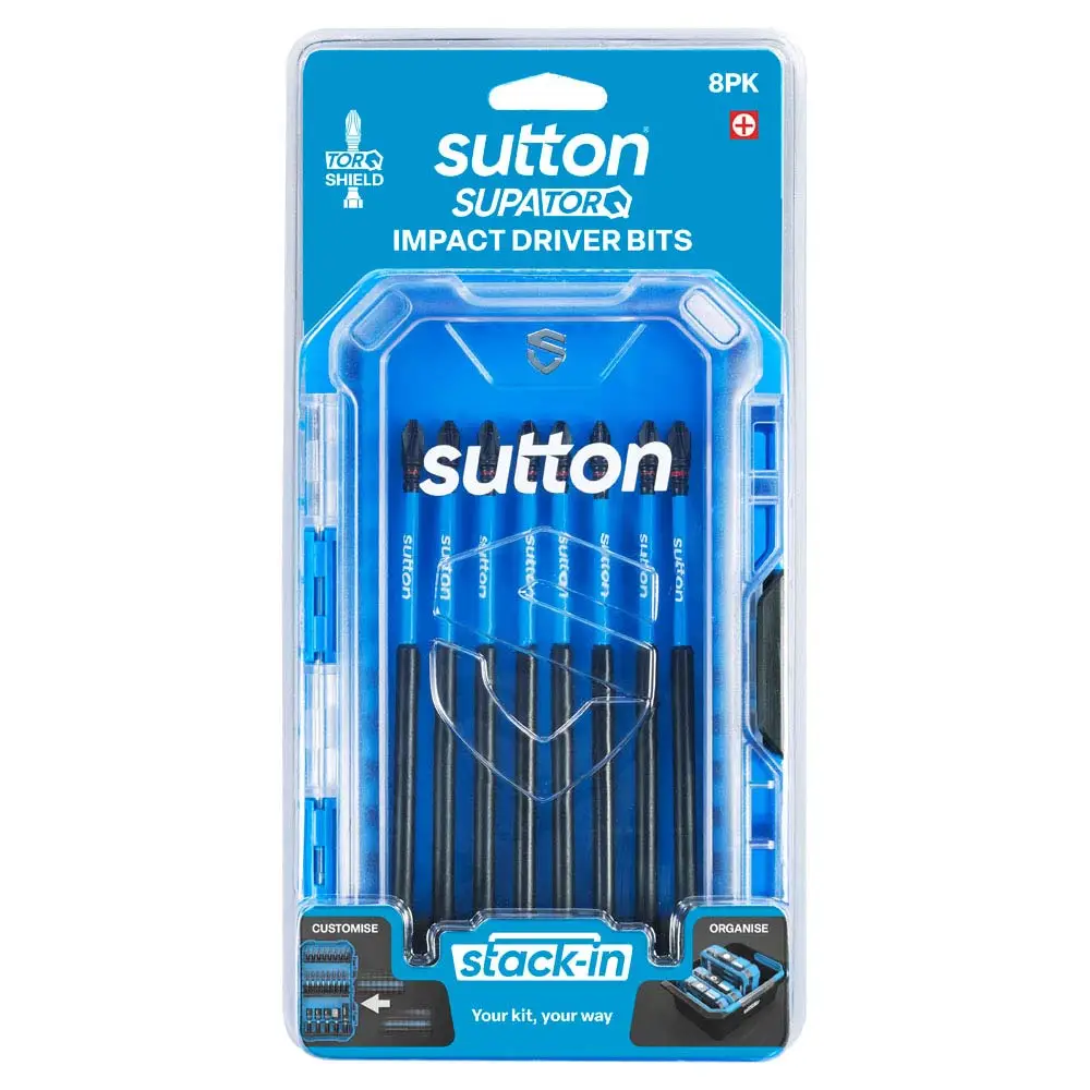 SUTTON Supator Impact Screwdriver Bit Set Stack-In - 8 Piece S200T08G02