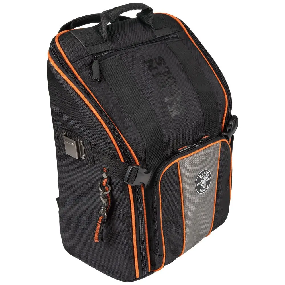 KLEIN Tradesman Pro 21 Pocket Tool Backpack w/ Work Light 55655