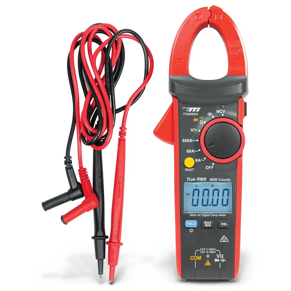 TTI 600A AC Auto-Ranging True RMS Clamp Meter TTICM1000V