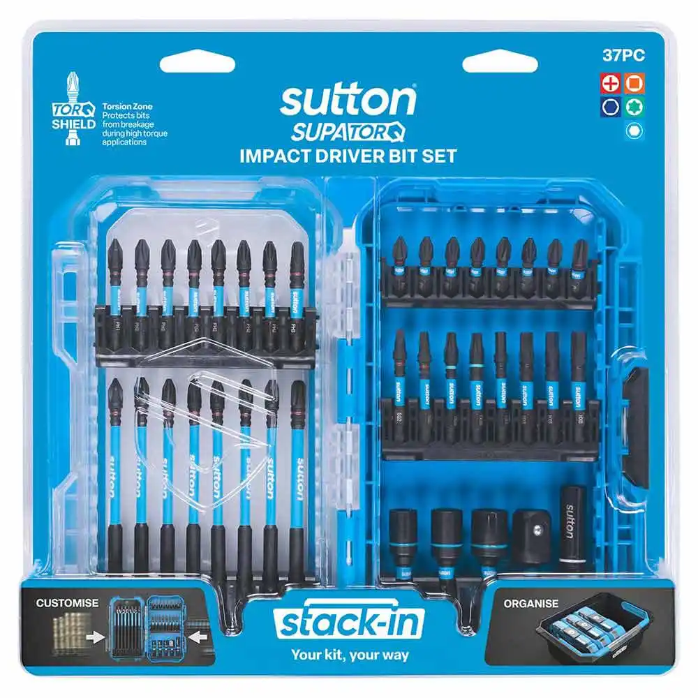 SUTTON SUPATORQ Screwdriver Bit Set S250 Stack-In - 37 Piece S250S37A