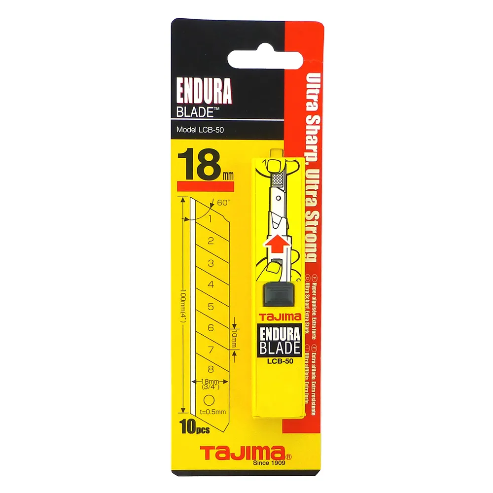 Tajima 18mm Endura Blade 10 pk LCB50