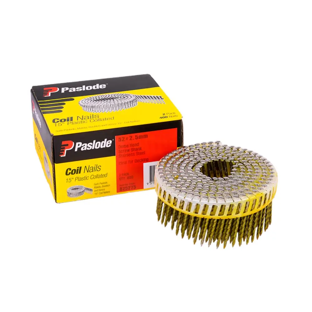 PASLODE 52mm Collated Plastic Sheet Nails 400 Pack B25275