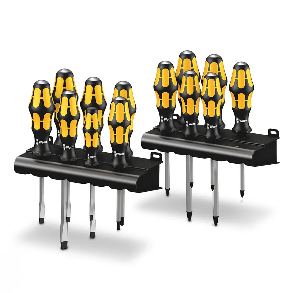 WERA Big Pack 900 Screwdriver Set Kraftform w/ Chiseldriver & Rack - 13 Piece WER133285