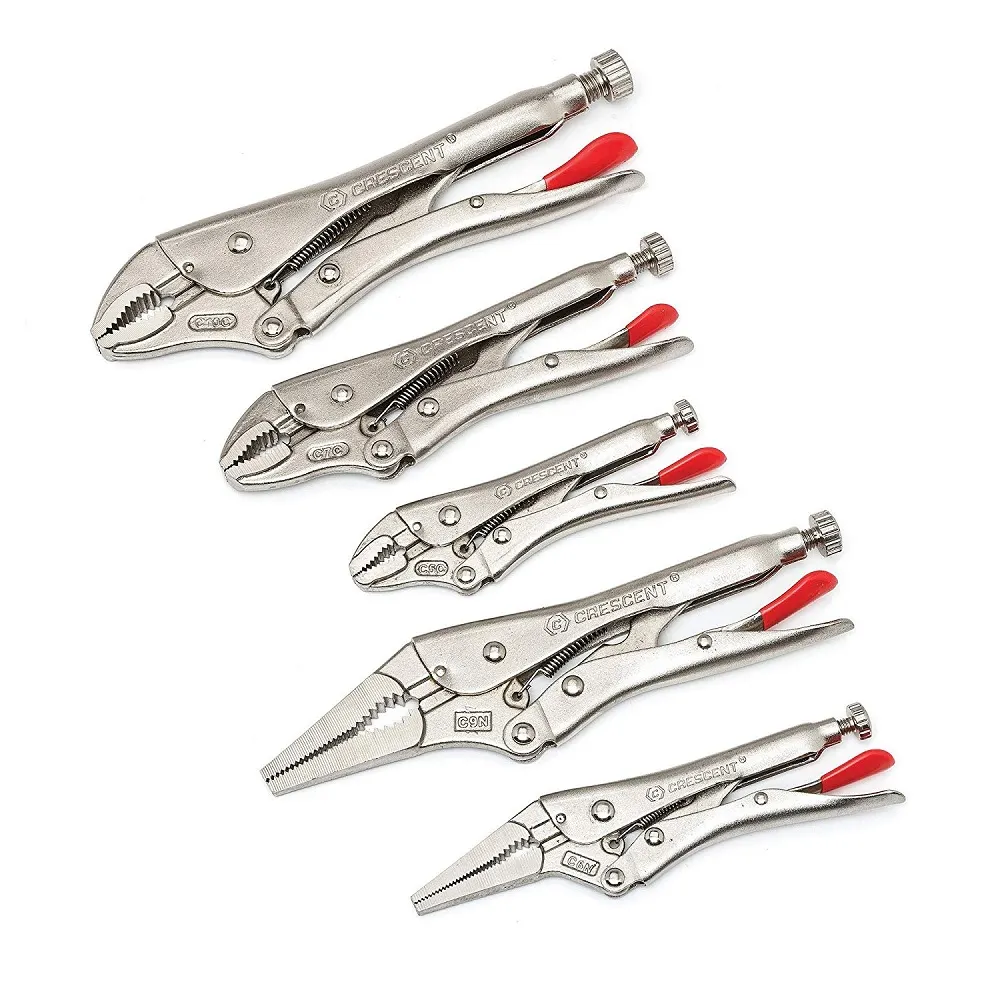 CRESCENT Curved And Long Nose Locking Plier Set - 5 Piece CLP5SETN-08