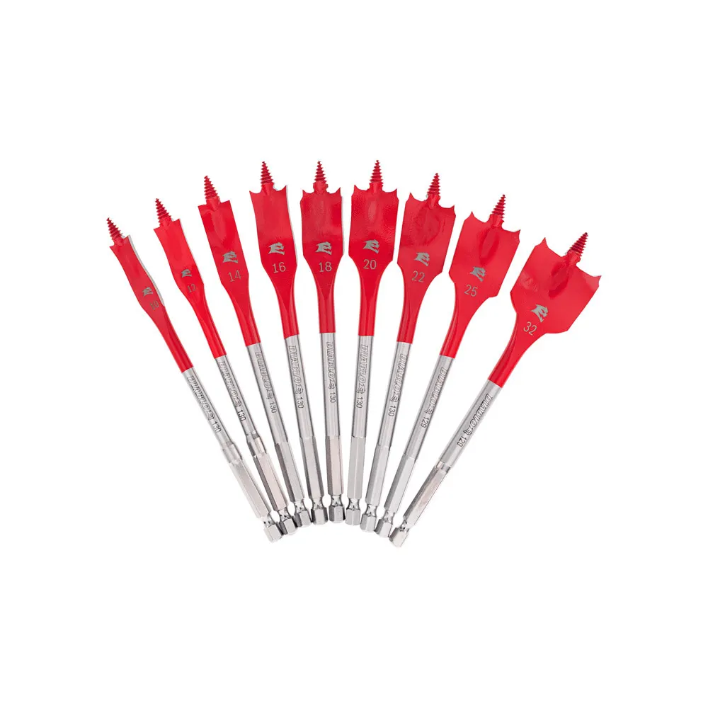 DIABLO 10-32mm 1/4-Hex SPEEDemon Spade Bit Set - 9 Piece 2608F03234