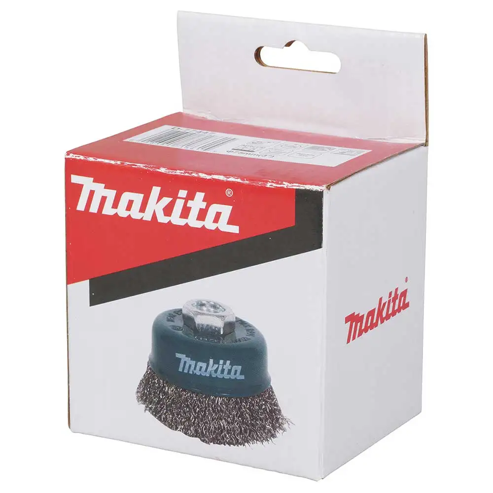 MAKITA 75mm x M10-1.5 Stainless Steel Cup Brush Crimped D-77447