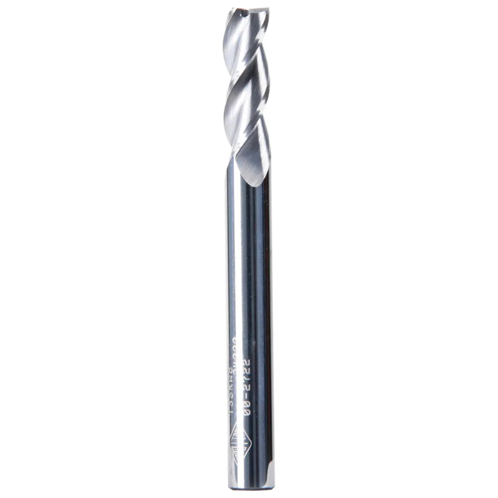 CARBITOOL 1/4inch TC Straight Up-Cut Finishing Spiral Router Bit for Wood - 1/4inch Shank