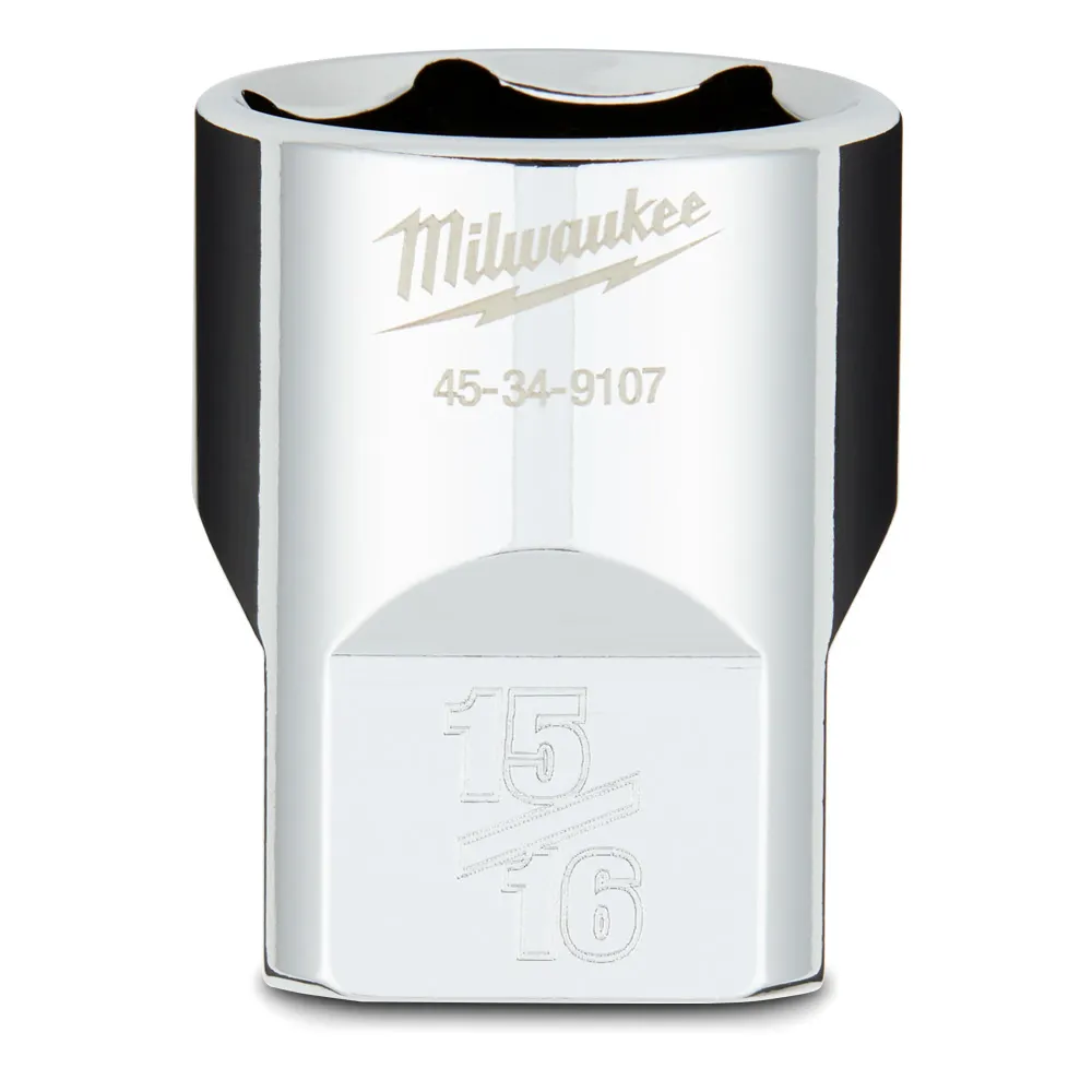 MILWAUKEE 1/2 Drive 15/16inch SAE 6-Point Socket 45349107