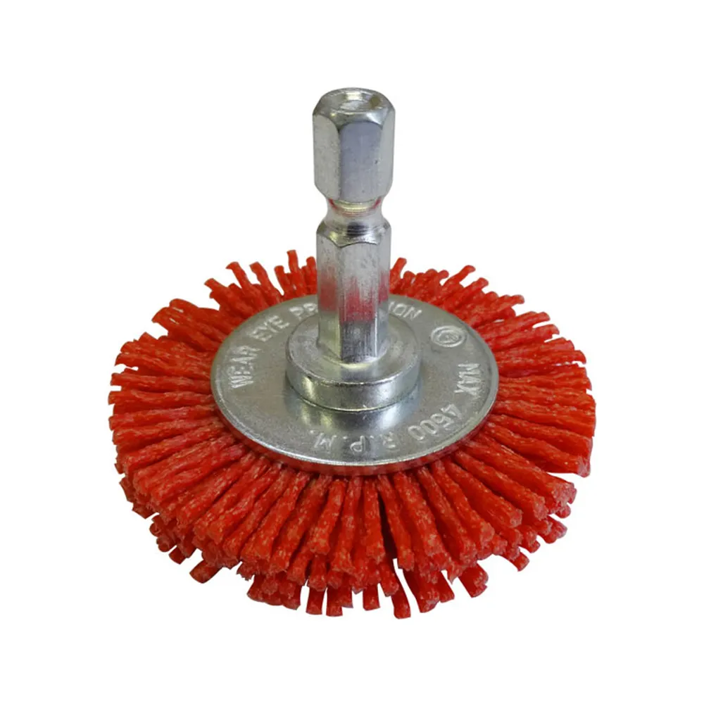 JOSCO 50mm 1/4-Hex Mounted Abrasive Nylon Wheel Brush