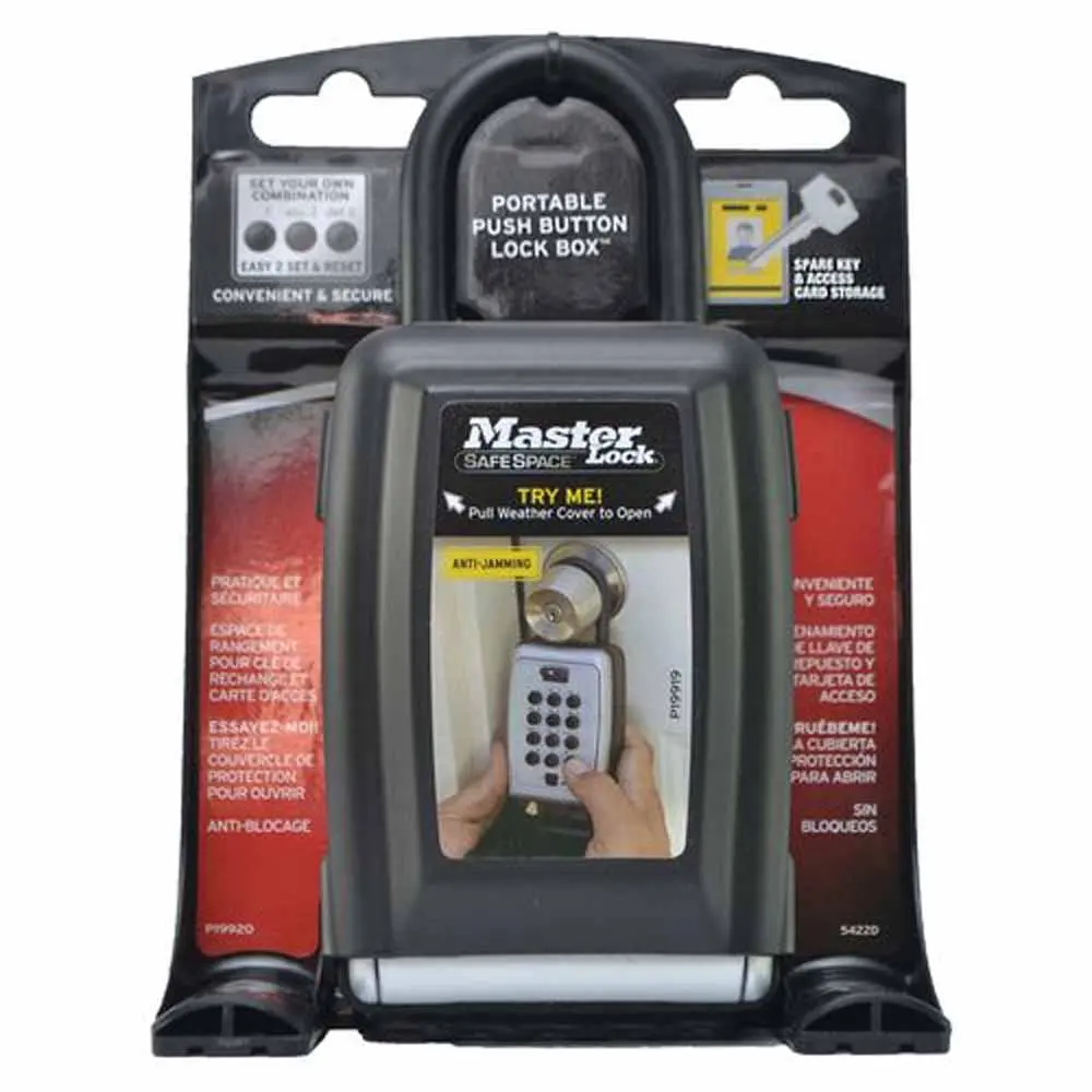 MASTER LOCK 5422D Portable Push Button Lock Box 5422DAU