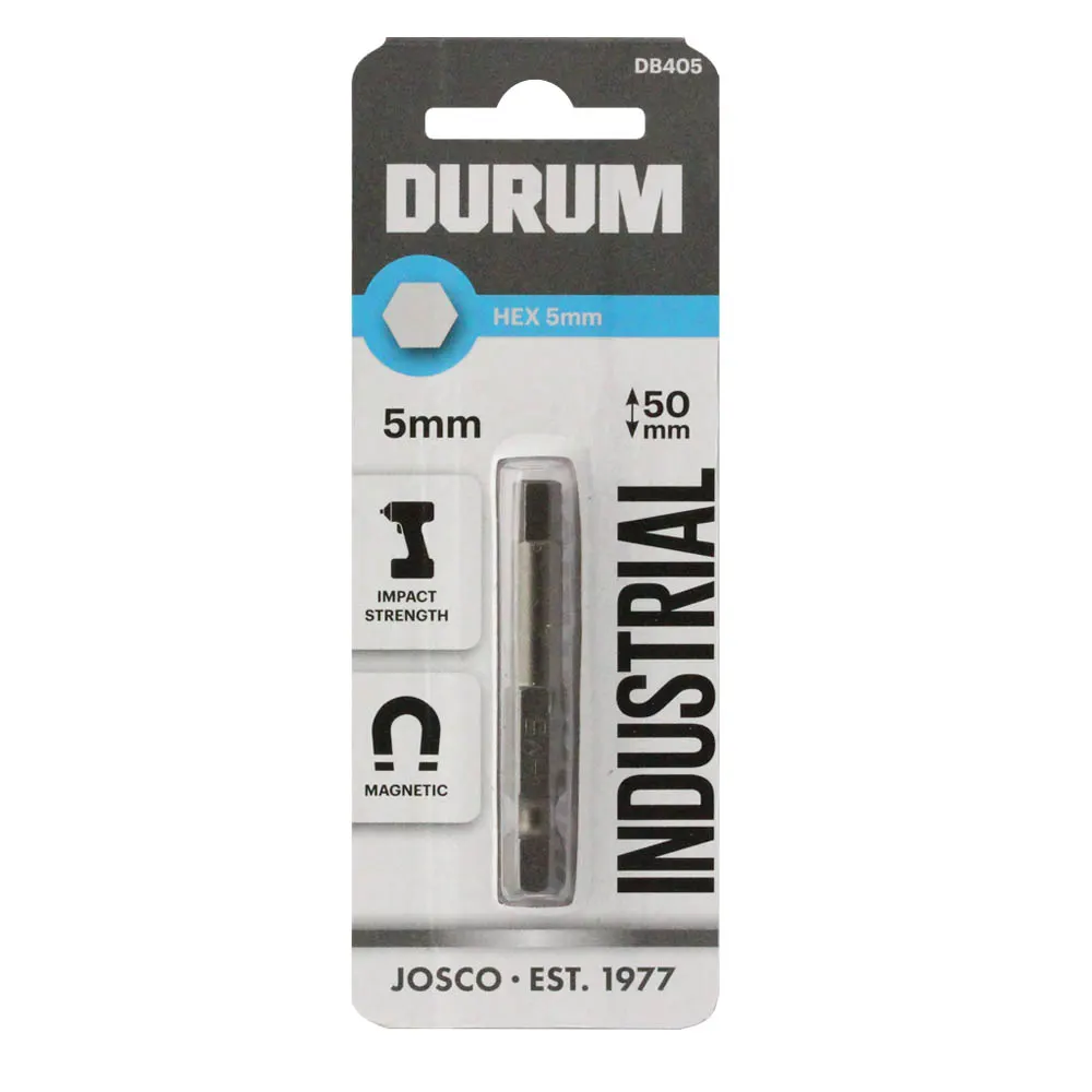 DURUM 5 x 50mm Internal Hex Power Screwdriver Bit