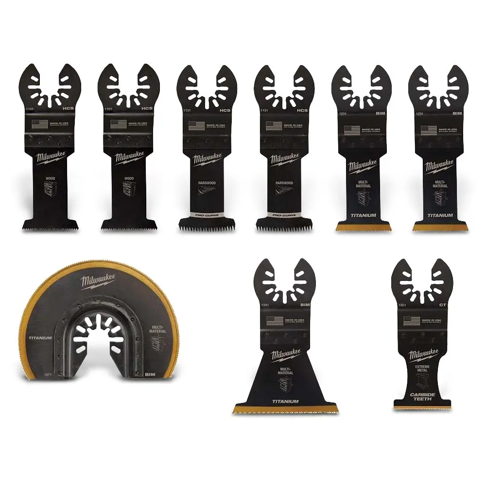 MILWAUKEE 9 piece OPEN-LOK Multi Tool Blade Set 49109113