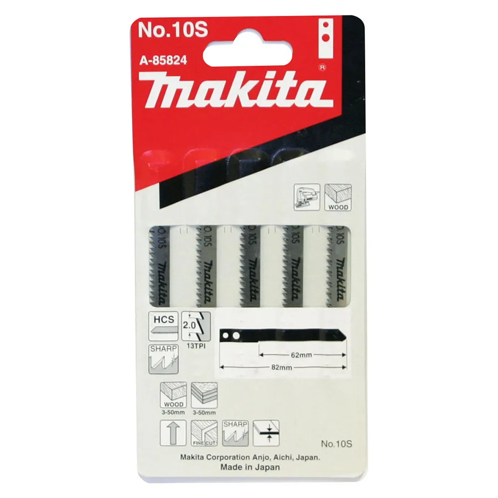 MAKITA Shank Jigsaw Blades 5 Piece A-85824