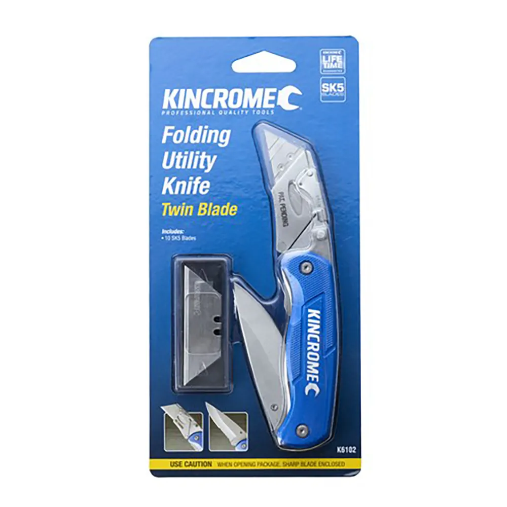 KINCROME Twin Blade Folding Utility Knife K6102
