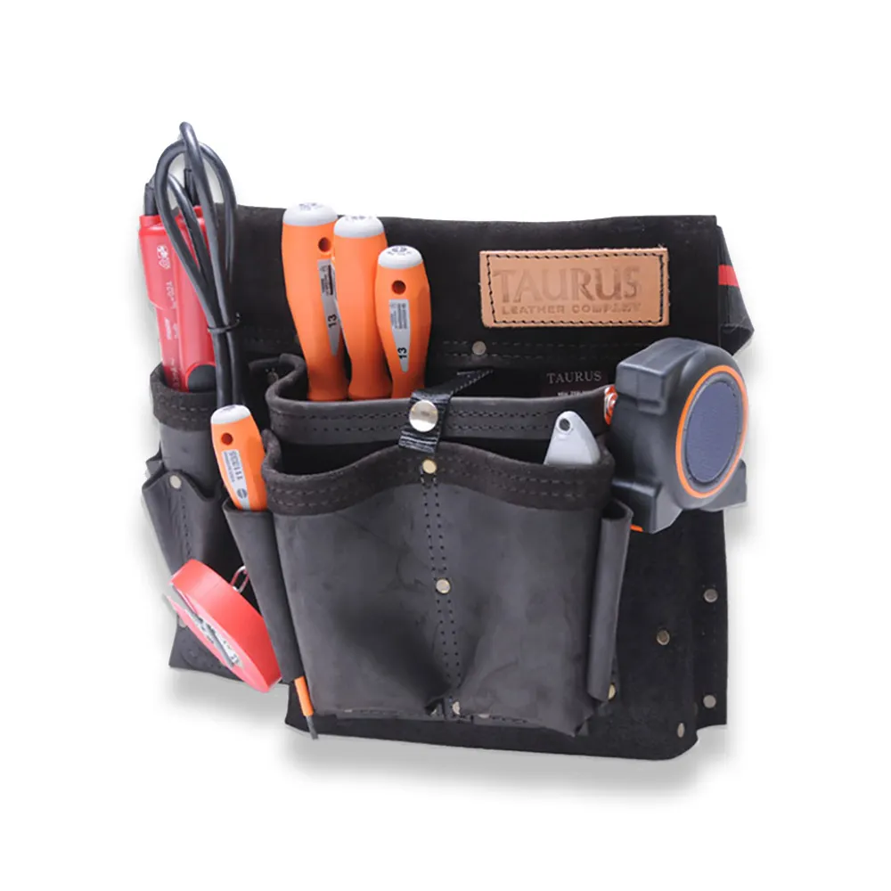 TAURUS Classic Leather Electricians Toolbelt Right-Hand EB409CR