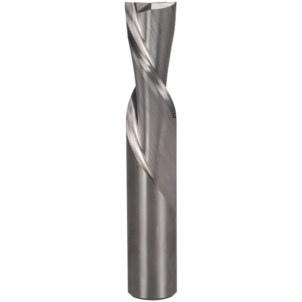 CARBITOOL 1/8inch TC-TiN Straight Down-Cut Finishing Spiral Router Bit for Wood - 1/4inch Shank TTSLW 4