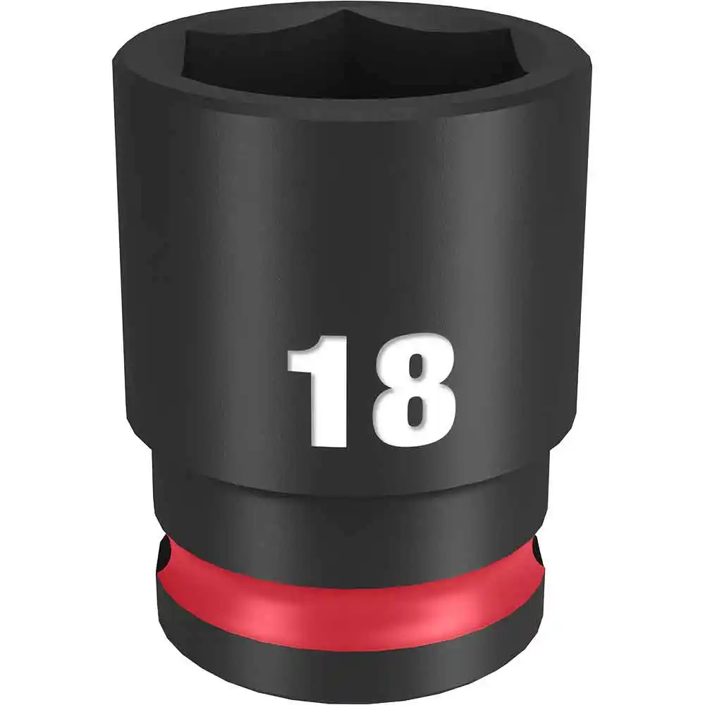 MILWAUKEE SHOCKWAVE 3/8" Drive 18mm Standard 6 Point Impact Socket 49666142