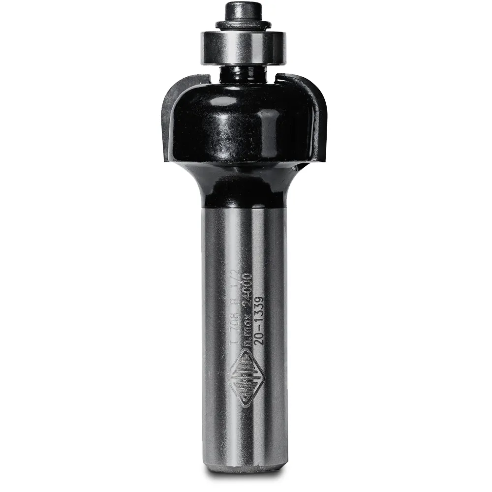 CARBITOOL Router Bit TCT Cove w.Bearing 1/4inch -Radius 1/2inch -Shank T 708 B 1/2