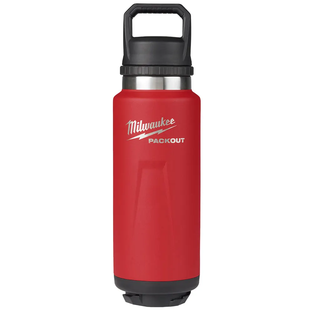 MILWAUKEE PACKOUT™ 1064ml Modular Bottle with Chug Lid - Red 48228397R
