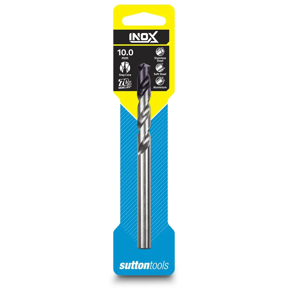 SUTTON 10.0 x 133mm HSS-TiAIN Jobber Drill Bit for Stainless - INOX