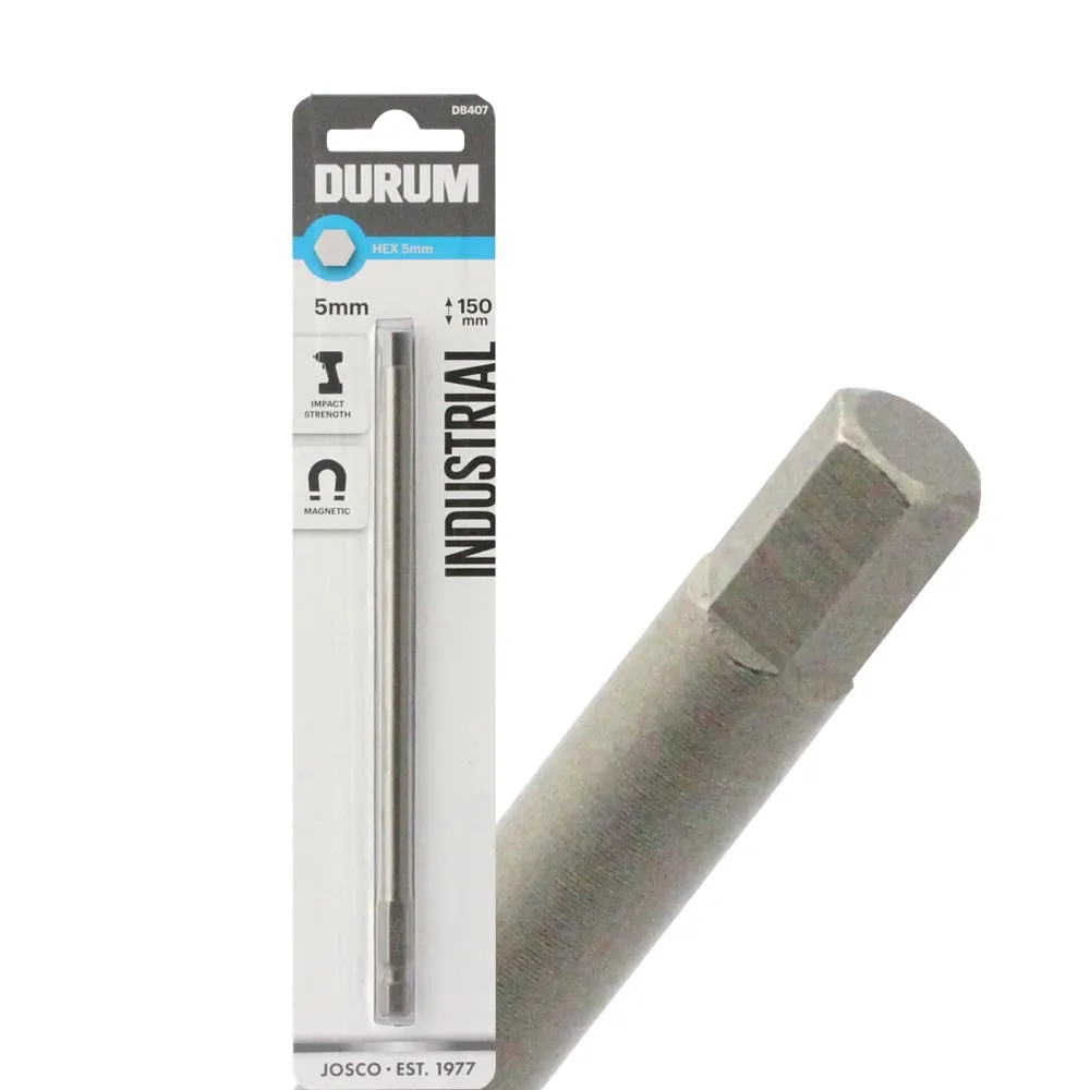 DURUM 5 x 150mm Internal Hex Power Screwdriver Bit