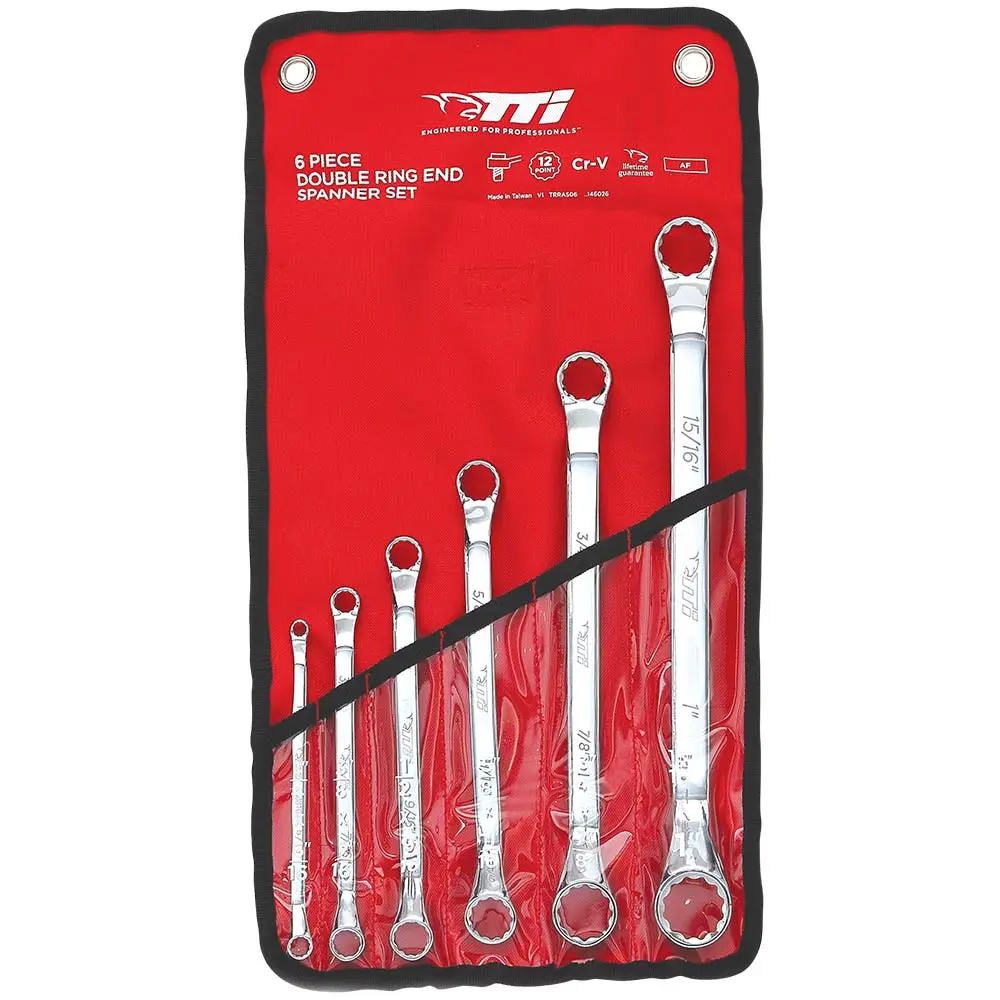 TTI 6 Piece Double Ring End AF Spanner Set TRRAS06