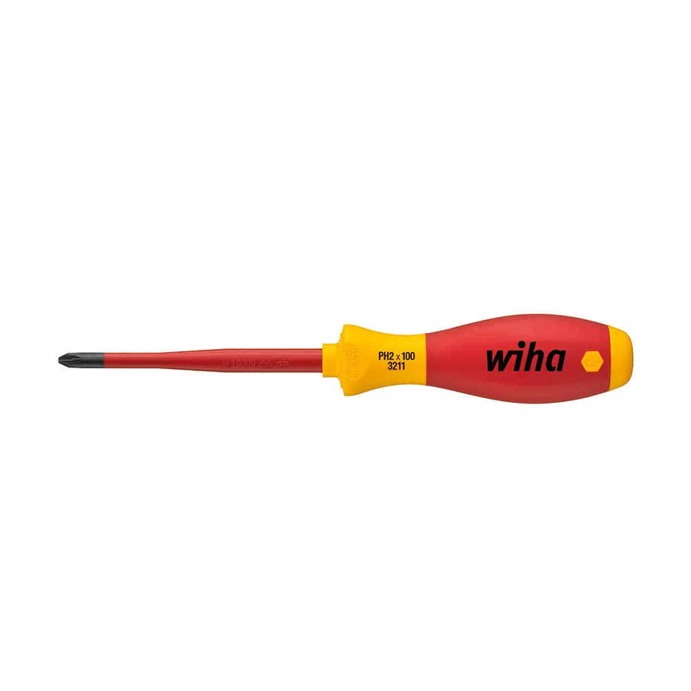 WIHA 4.0mm x 100mm Slotted VDE Insulated Screwdriver 41209