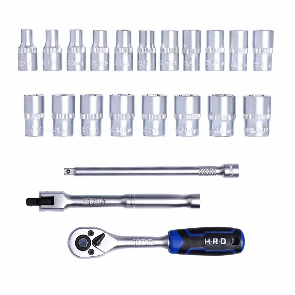 HRD 23 Piece 1/4in Drive Socket Set H14VS23