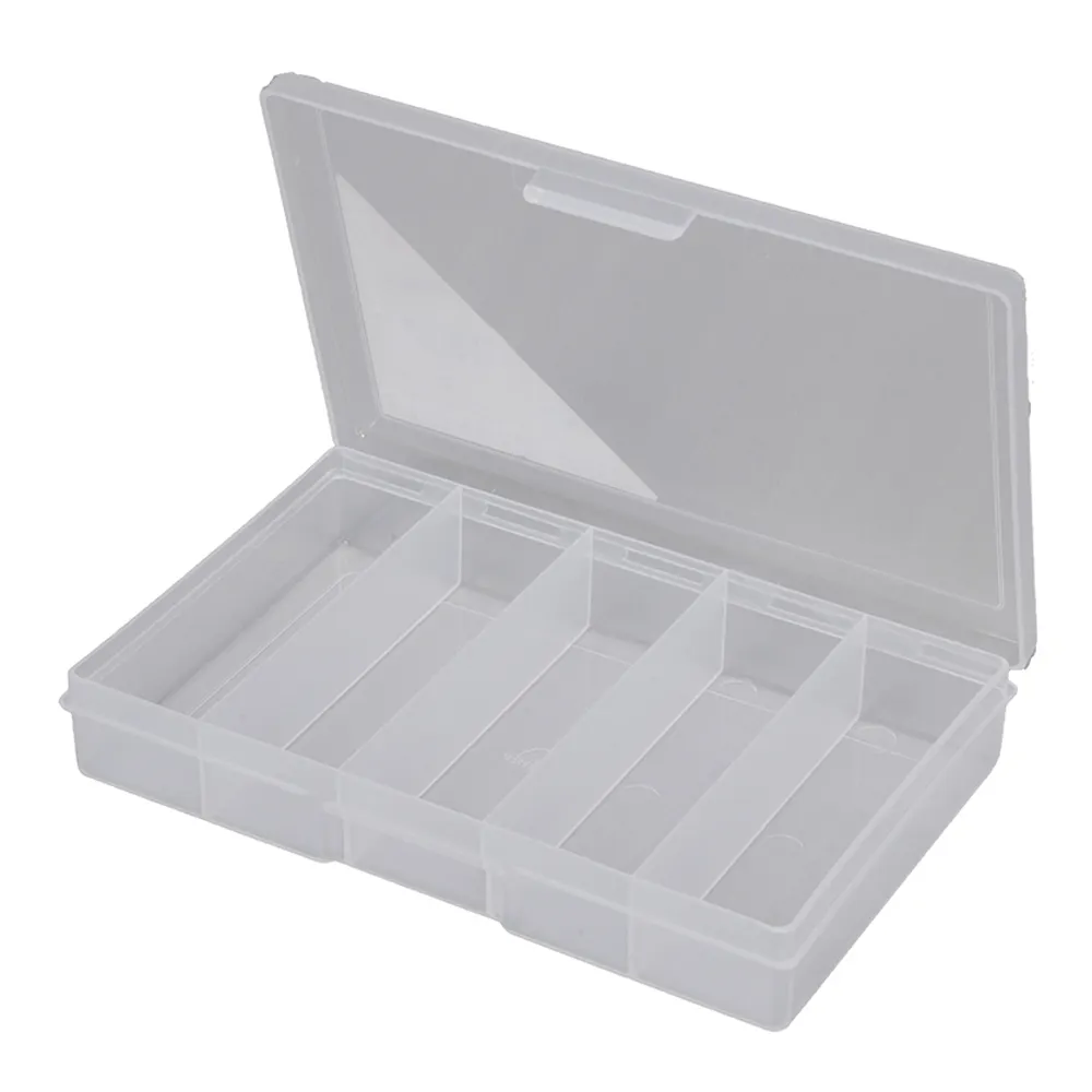 FISCHER 188 x 118 x 31mm 5 Compartment Clear Small Storage Box 1H-030