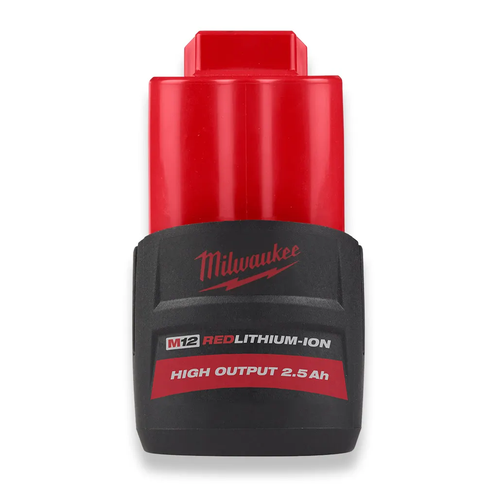 MILWAUKEE 12V RedLithium-Ion 2.5Ah High Output Battery M12HB2