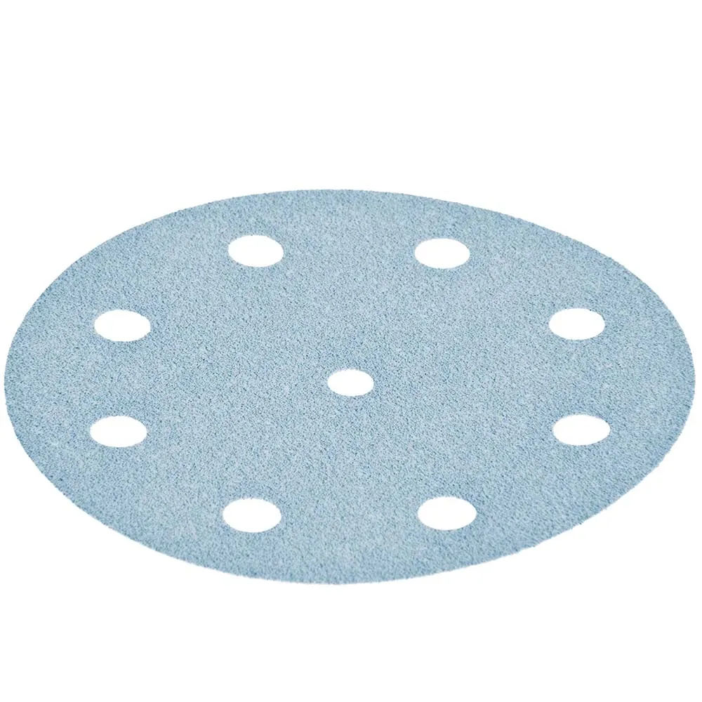 FESTOOL 125mm 40-Grit 9-Hole Granat Sanding Disc 10pc 497145