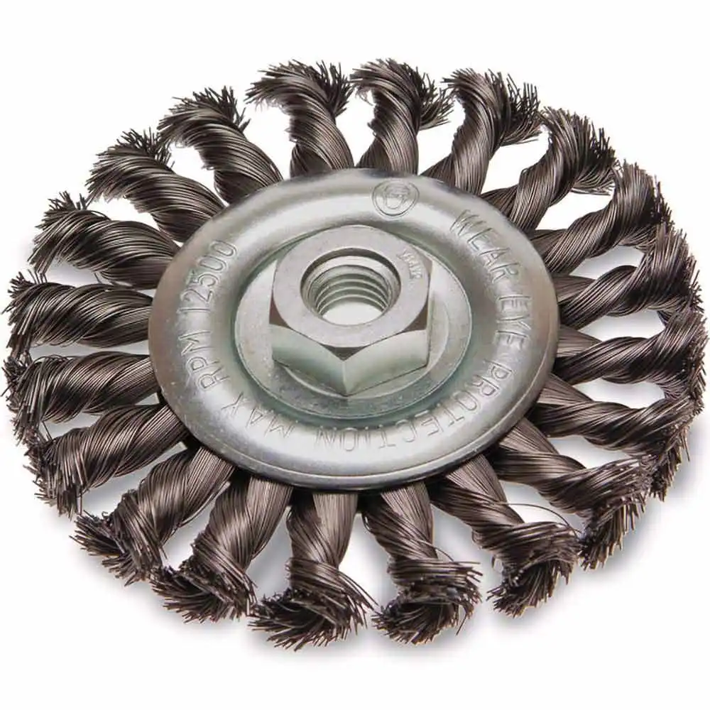 ITM 125mm Multi Thread Twist Knot Wheel Steel Brush TM7003-125