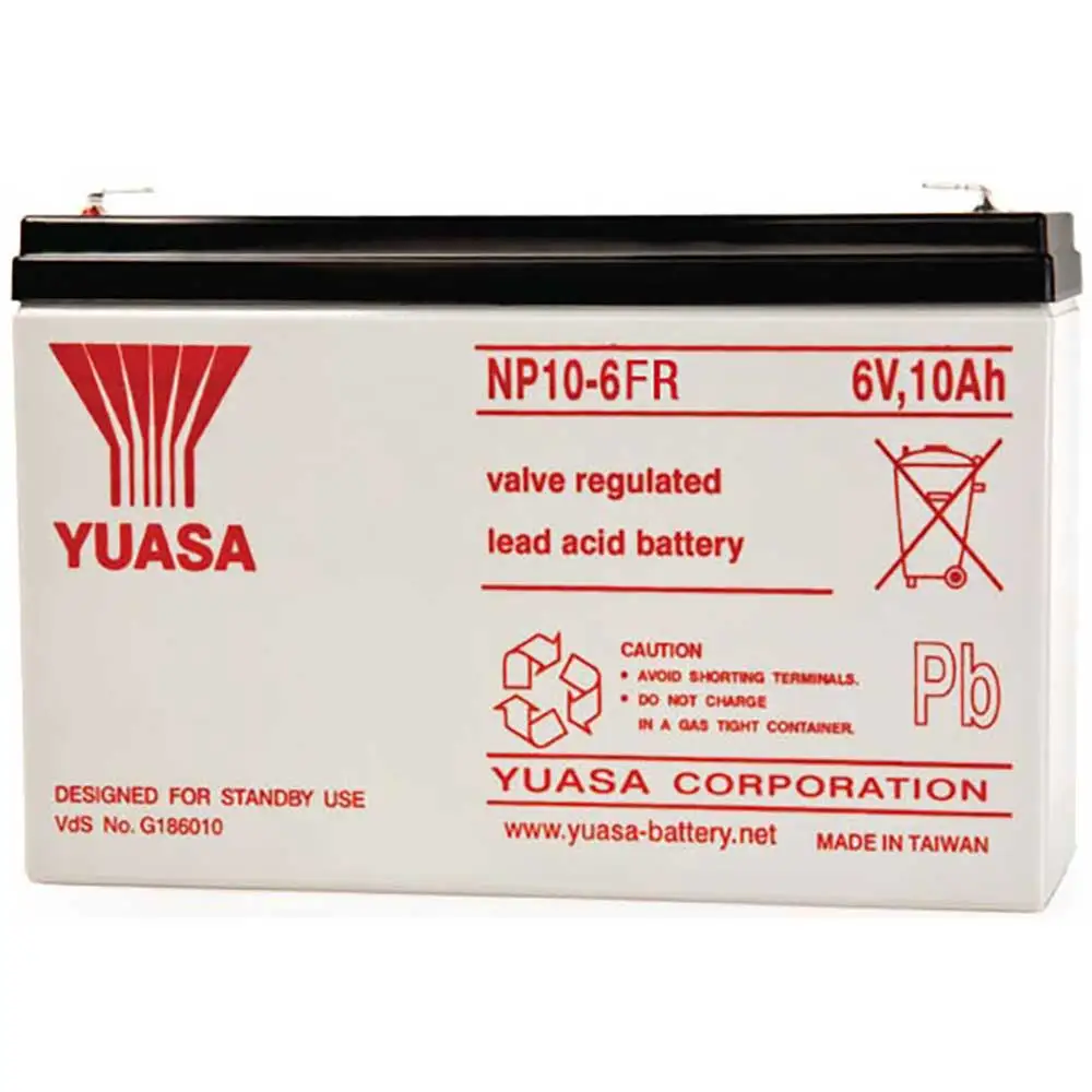 YUASA NP (VRLA) 6V 10Ah NP10-6 FR VRLA Car Battery 175003