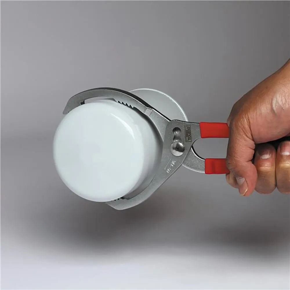 TOLEDO 85-115mm Plier Type W PVC Handles Oil Filter Wrench 305074