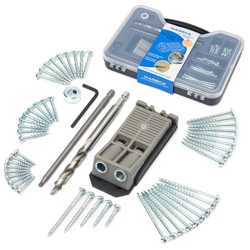 MASSCA Twin Pocket Hole Jig Kit MASX0023NLS7H