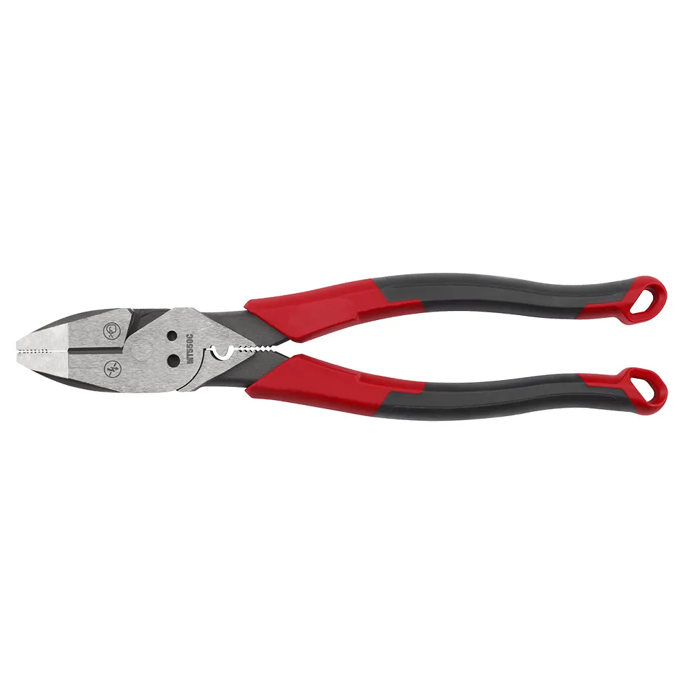 MILWAUKEE 228mm 9Inch USA Made Comfort Grip Linesman Pliers with Crimper MT550C