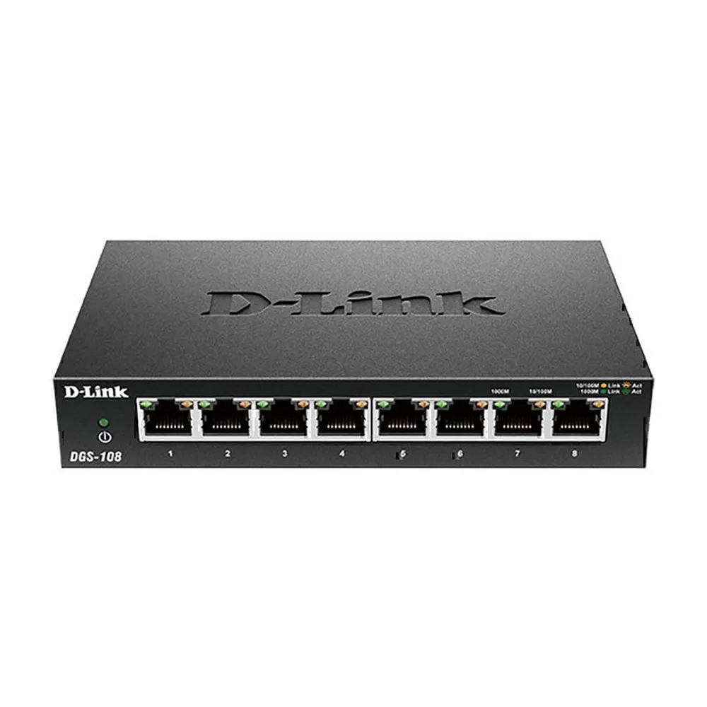 D-LINK DGS-108 Desktop Internet Switch DLDGS108