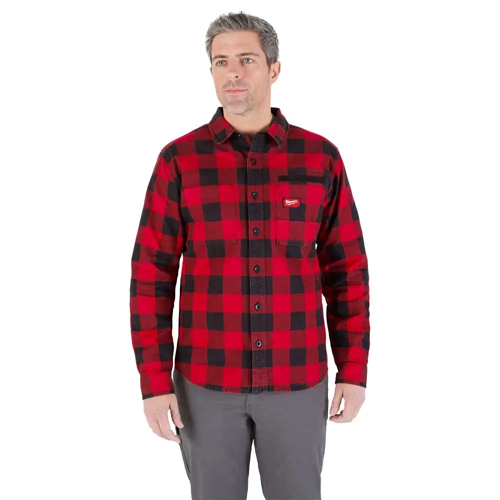 MILWAUKEE Gridiron Flannel Shirt Red
