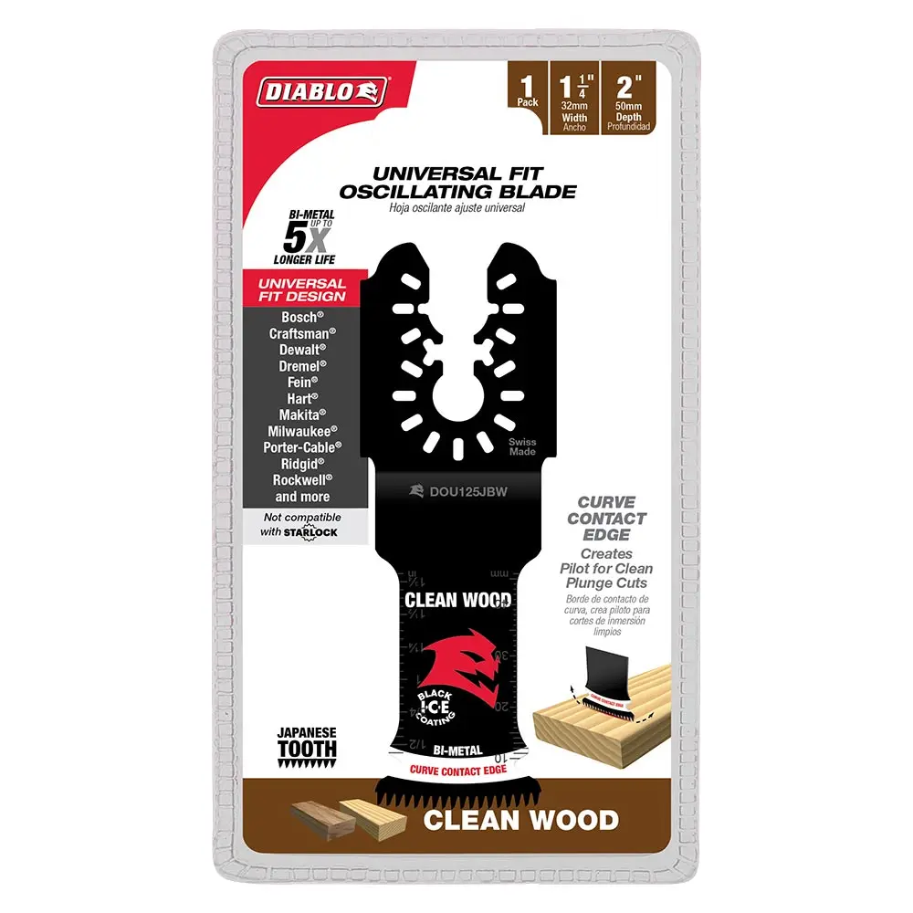 DIABLO 32mm Universal Fit Bi-Metal Multi-Tool Blade For Clean Wood 2608F02284
