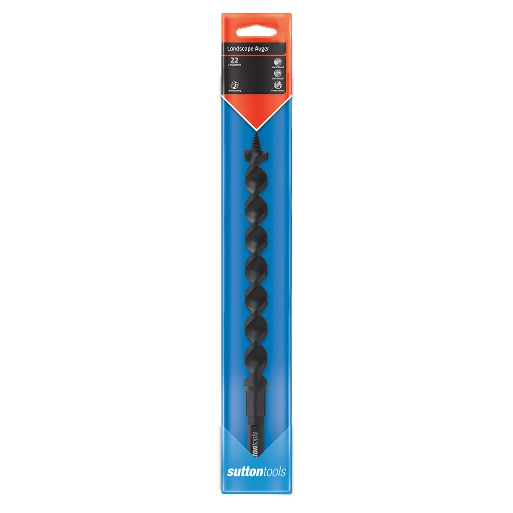 SUTTON 22x300mm 7/16-HX Scotch-Pat Wood Auger Drill Bit D5182200