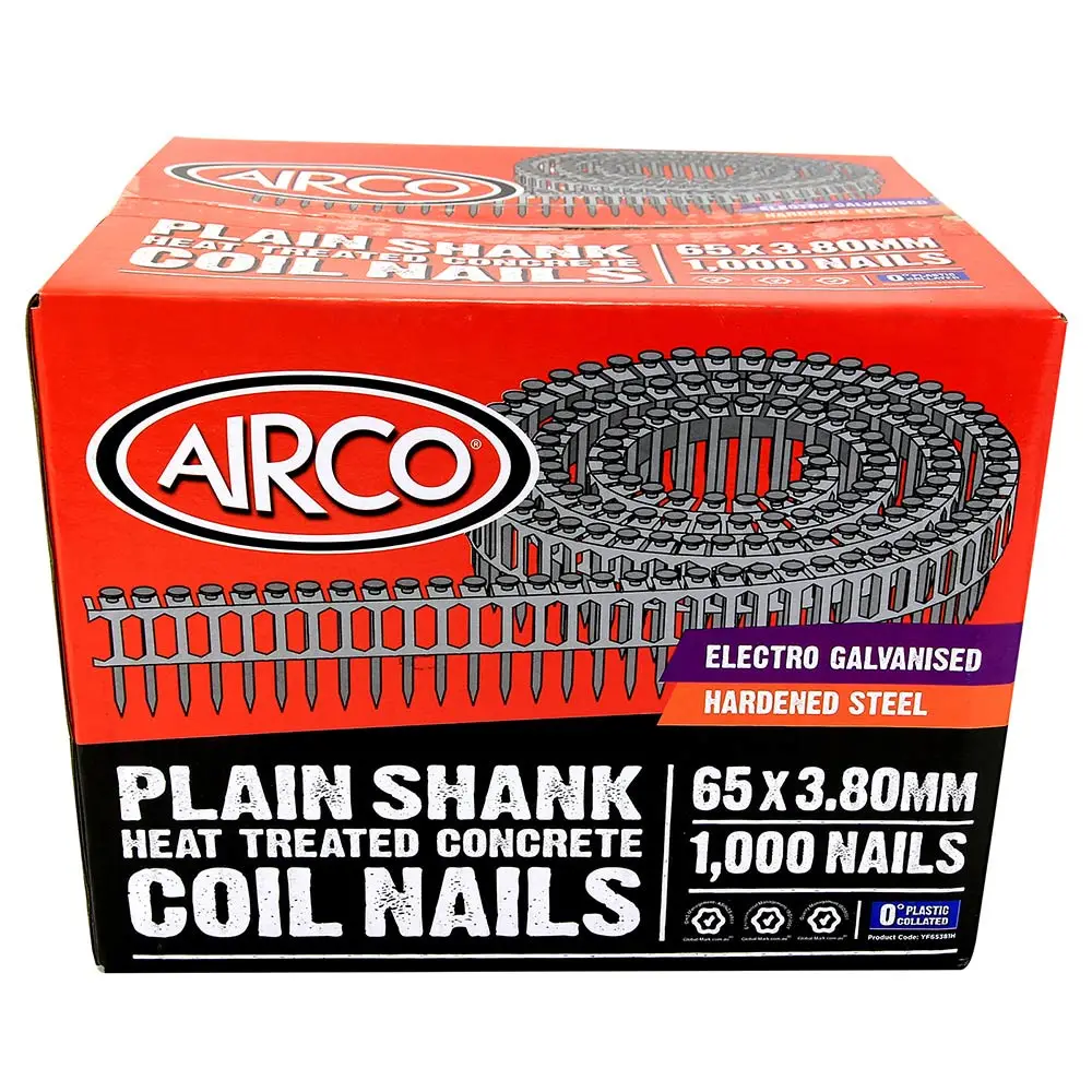 AIRCO Concrete Coil Nail - 65 x 3.8mm YF65381H